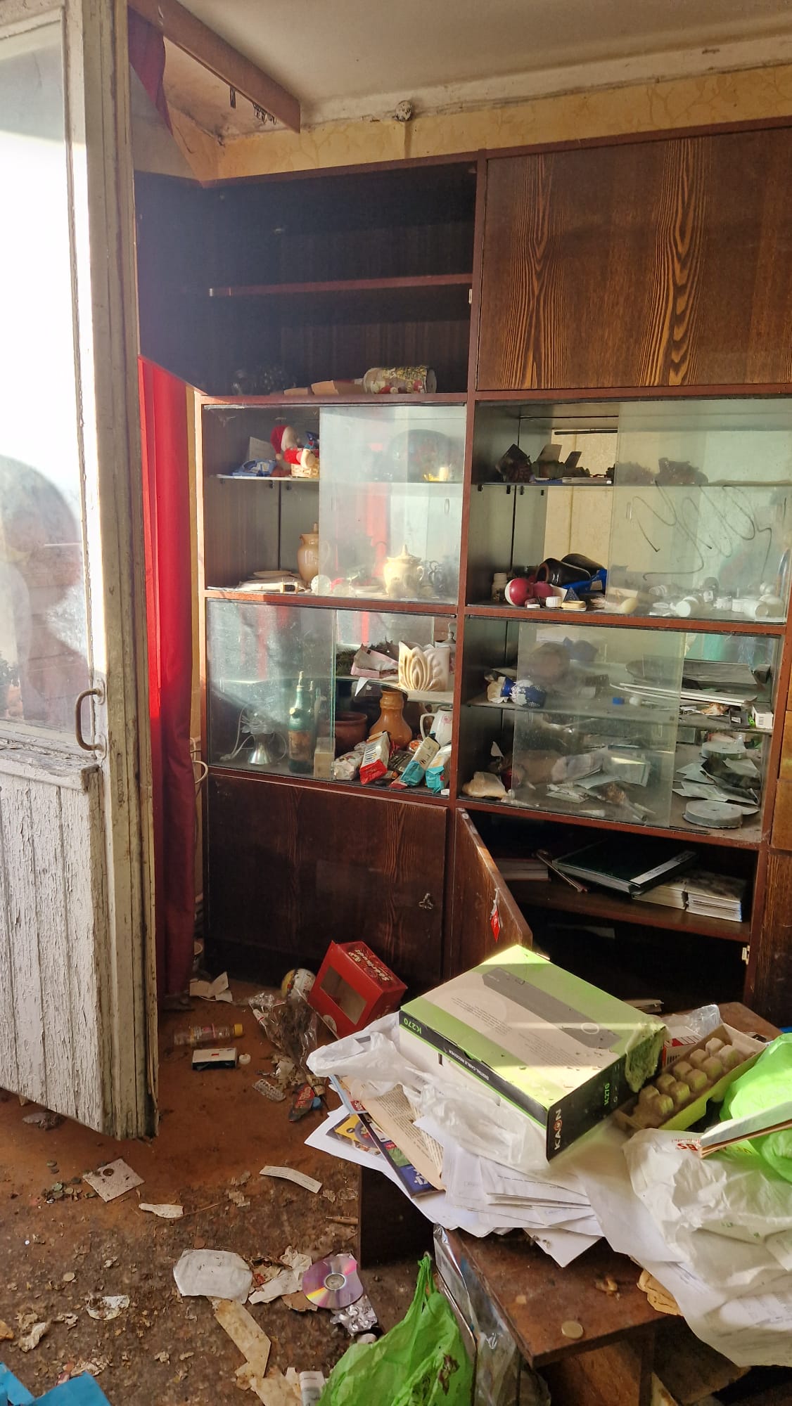 До очистки квартиры